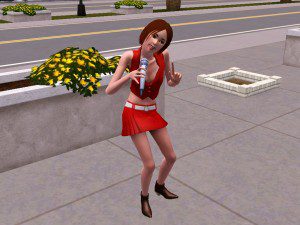 Meiko outfit on singing singer