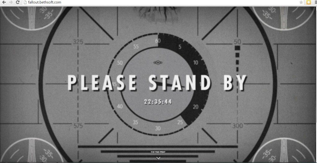 Please Stand by Fallout. Technical difficulties please Stand by. Please Stand. Please Stand by.